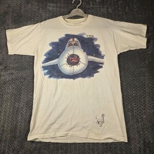 Vintage 80s 1989 The Far Side Santa T-Shirt Gary Larson Cartoon Men's Medium